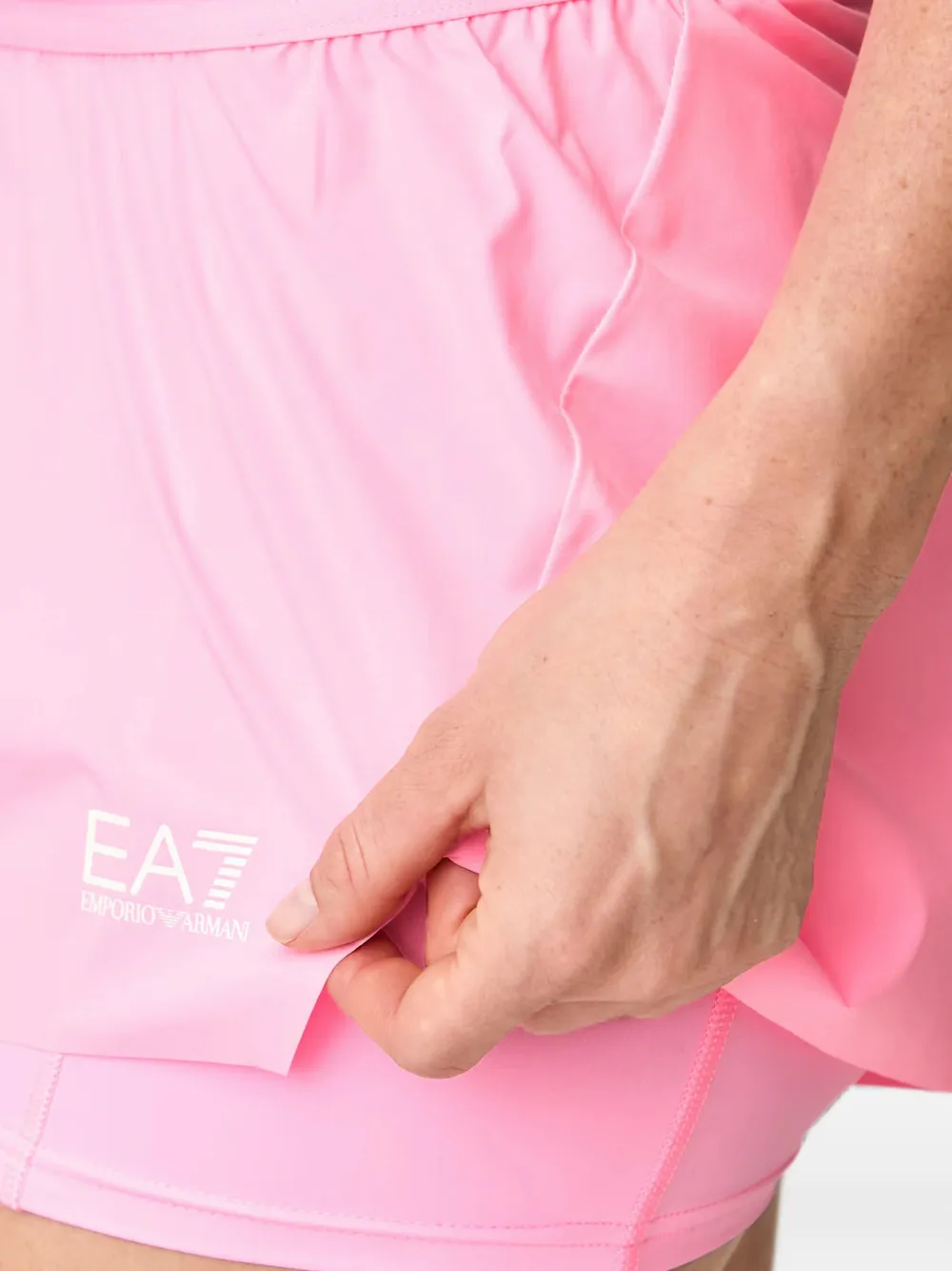 Ea7 Emporio Armani Gelaagde shorts met logoprint Roze