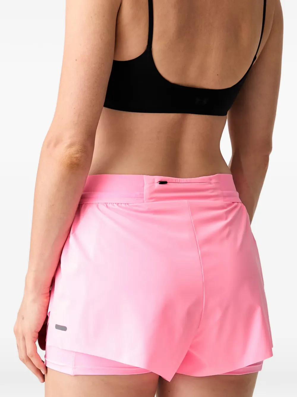 Ea7 Emporio Armani Gelaagde shorts met logoprint Roze
