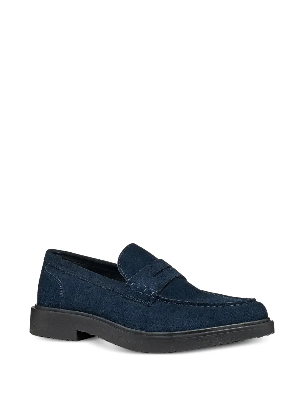 Geox Massimiano suède loafers Blauw