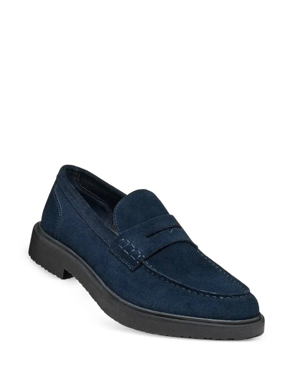 Geox Massimiano suède loafers Blauw
