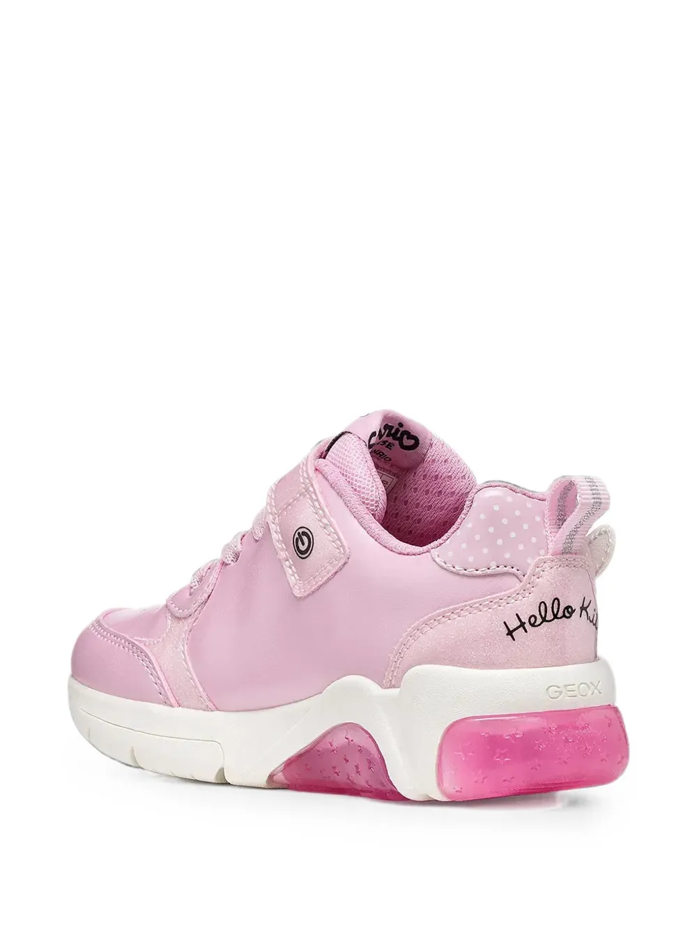 Geox Kids x Sanrio Fadinlight Hello Kitty touch-strap sneakers Roze