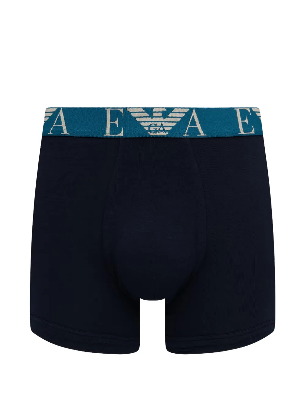 Emporio Armani Drie boxershorts met logoband Blauw