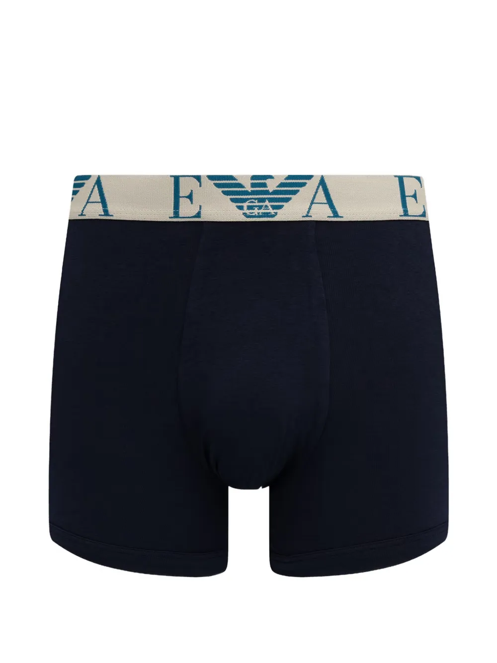 Emporio Armani Drie boxershorts met logoband Blauw