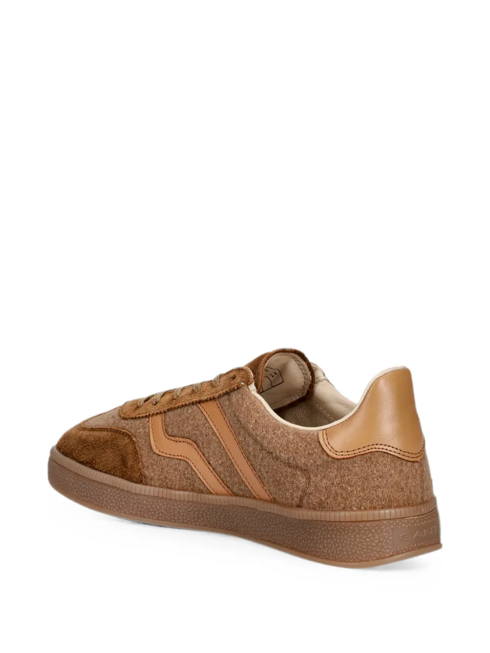 Gant Cuzima sneakers met suède vlakken Bruin