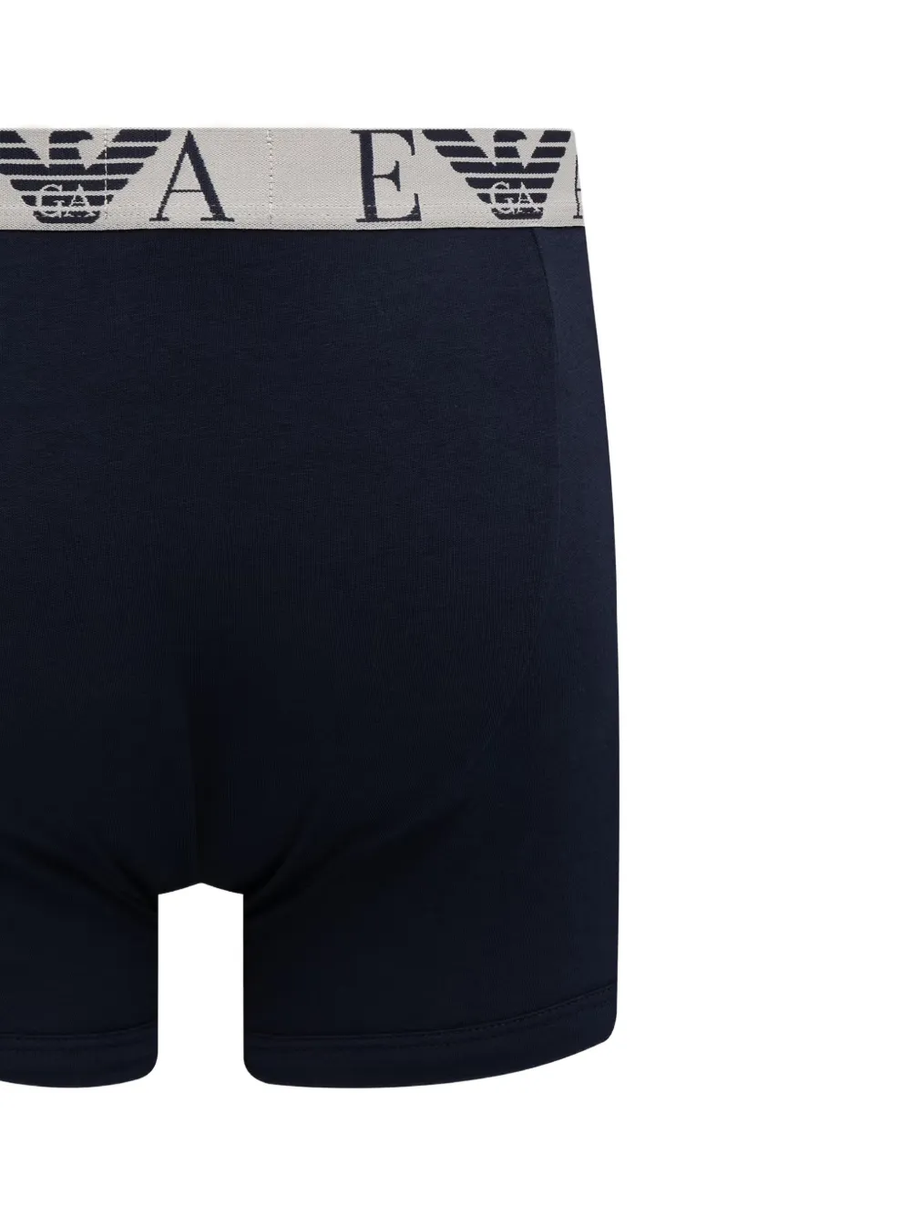 Emporio Armani Drie boxershorts met logoband Blauw