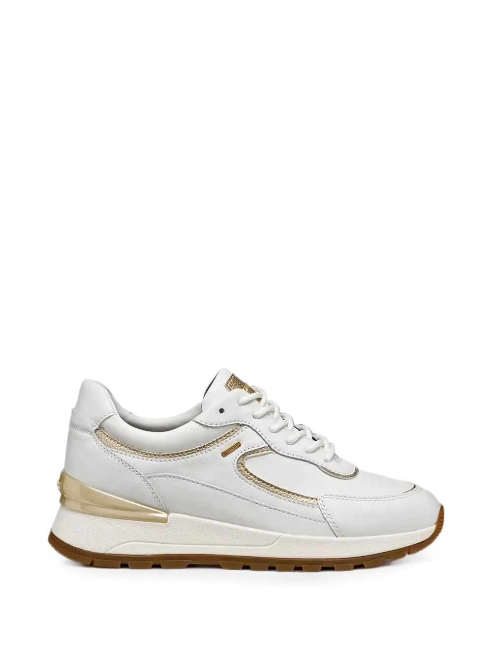 Geox Desya Abx metallic-trim lace-up sneakers Wit