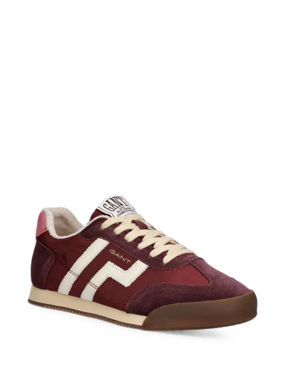 Gant Beylana sneakers met suède vlakken Rood