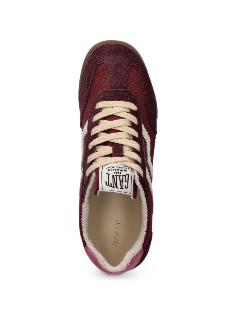 Gant Beylana sneakers met suède vlakken Rood