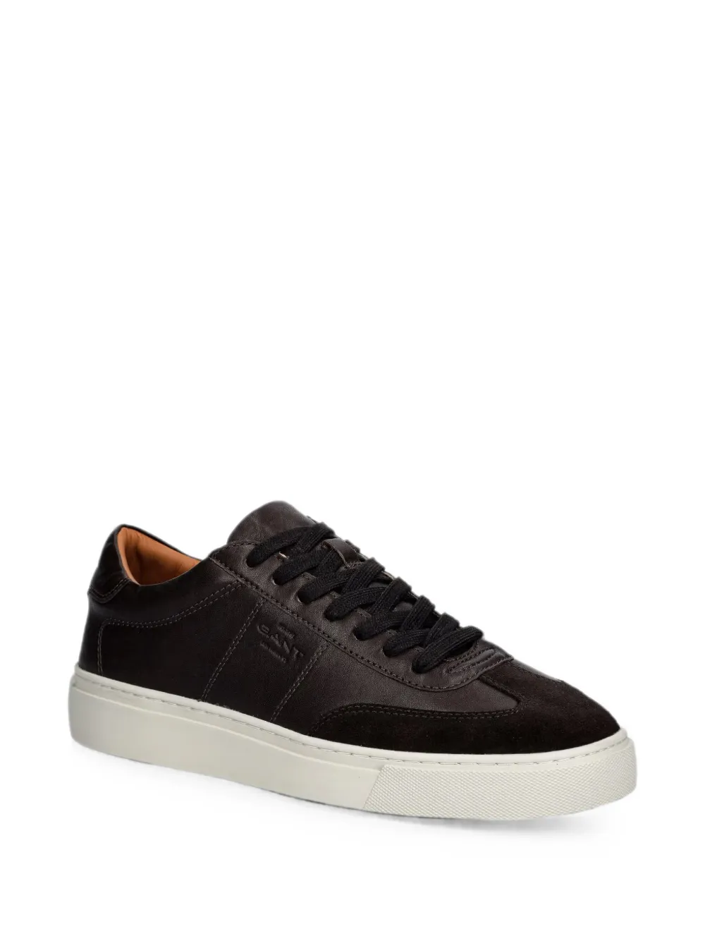 Gant Leren sneakers met suède vlakken Zwart