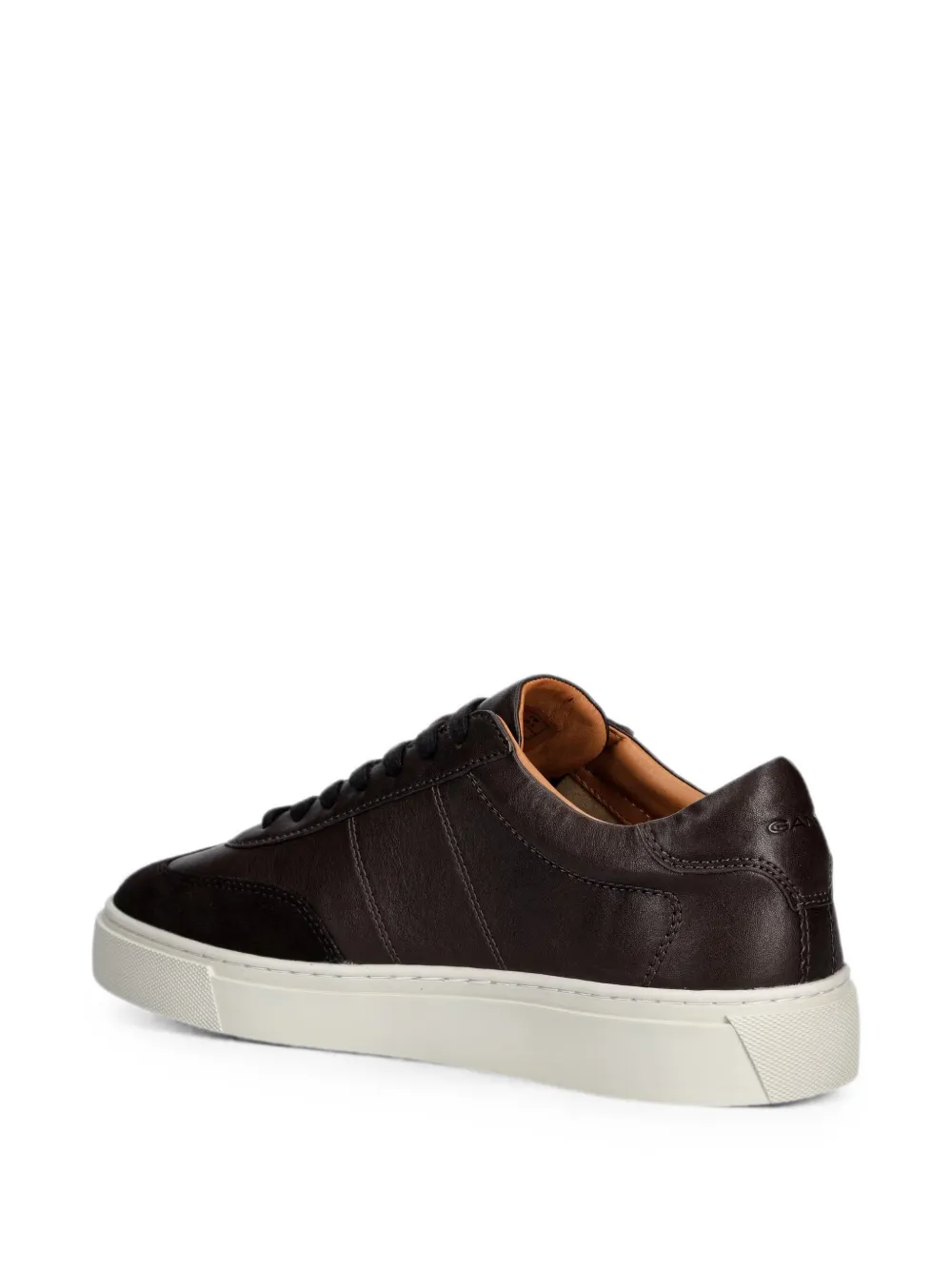 Gant Leren sneakers met suède vlakken Zwart