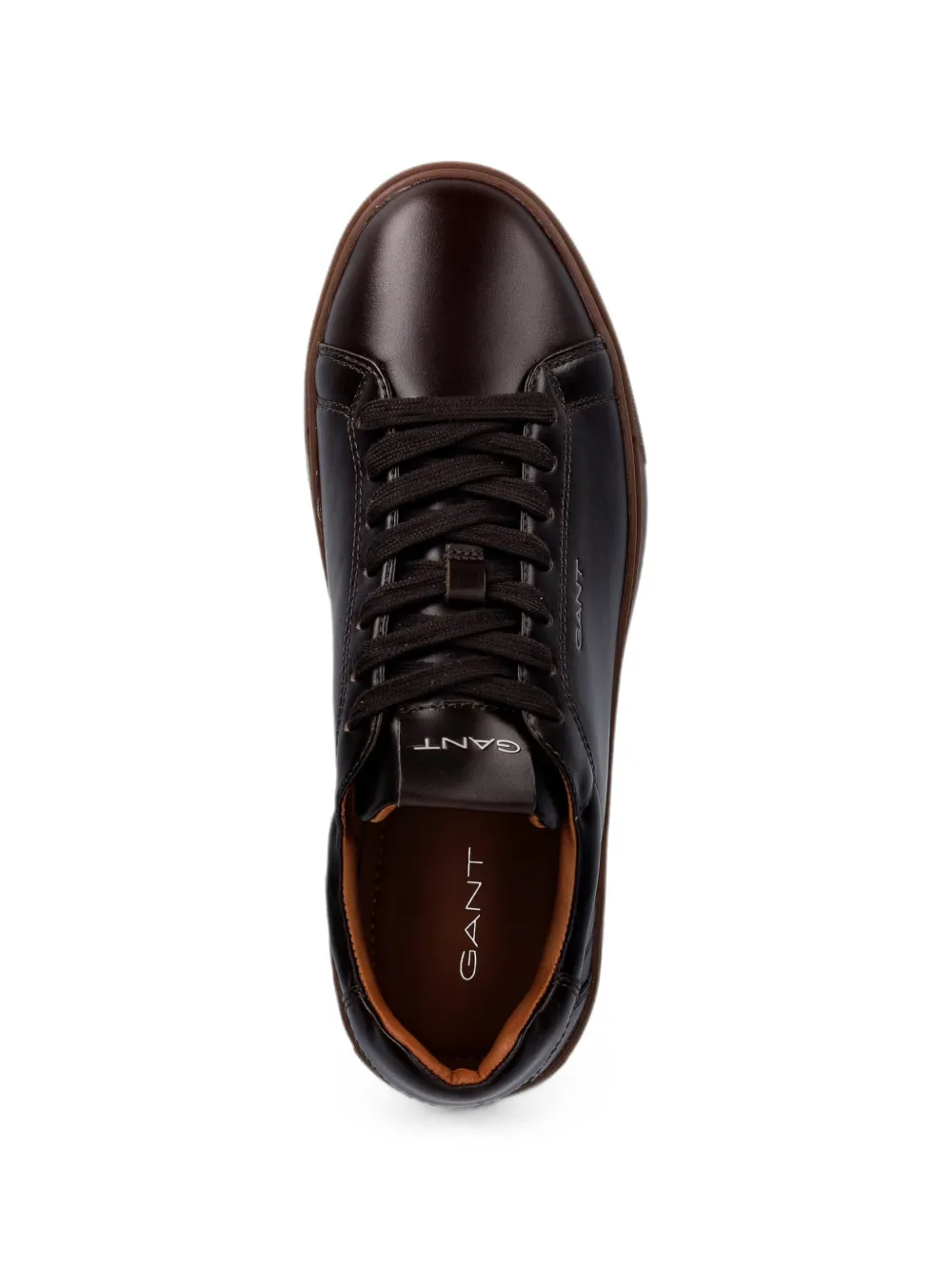 Gant lace-up leather sneakers Zwart