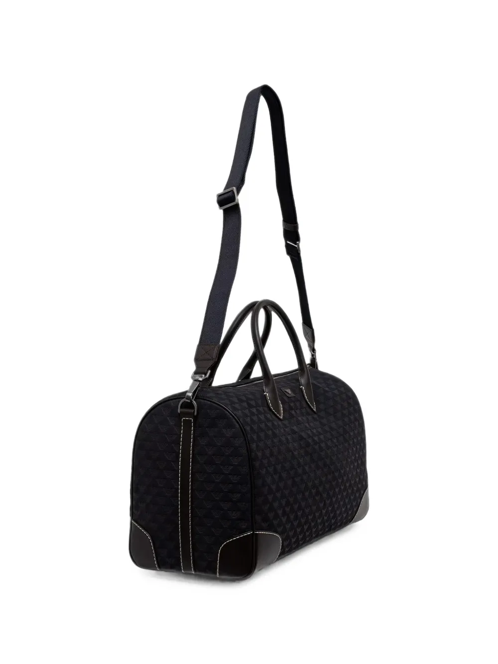 Emporio Armani Reistas met monogram jacquard Blauw