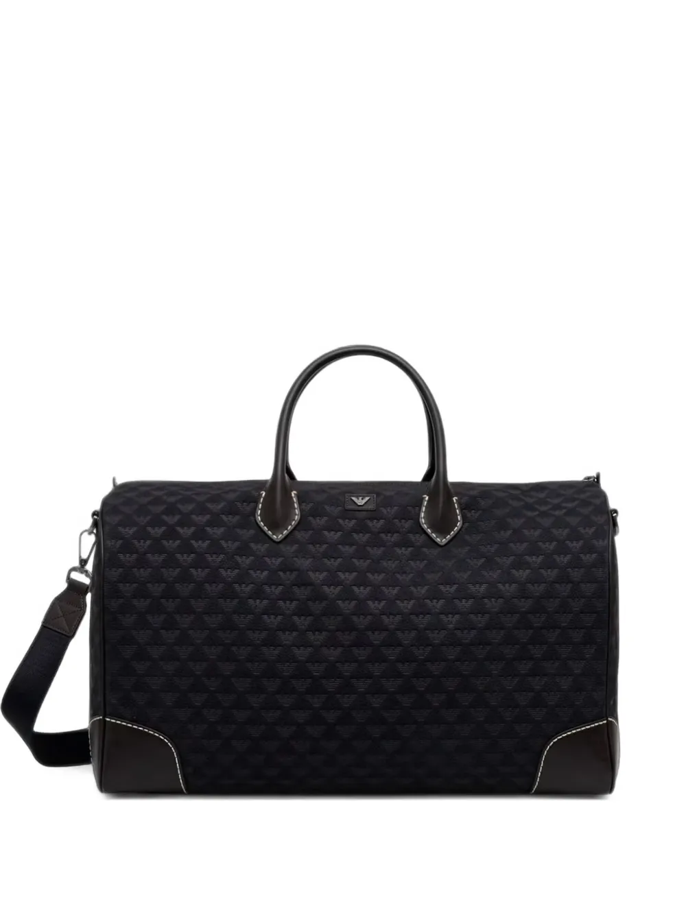 Emporio Armani monogram-jacquard holdall bag