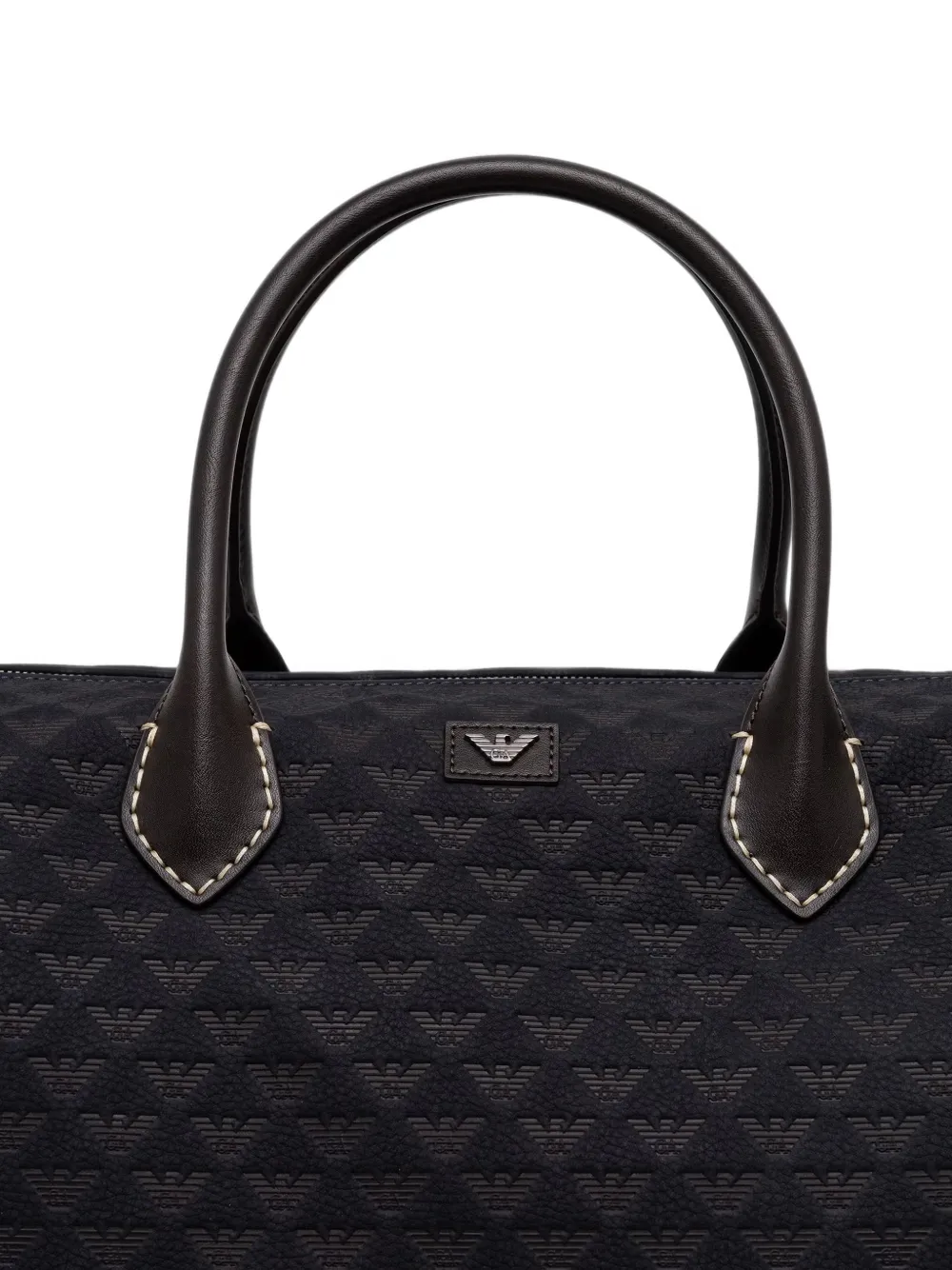 Emporio Armani Reistas met monogram jacquard Blauw
