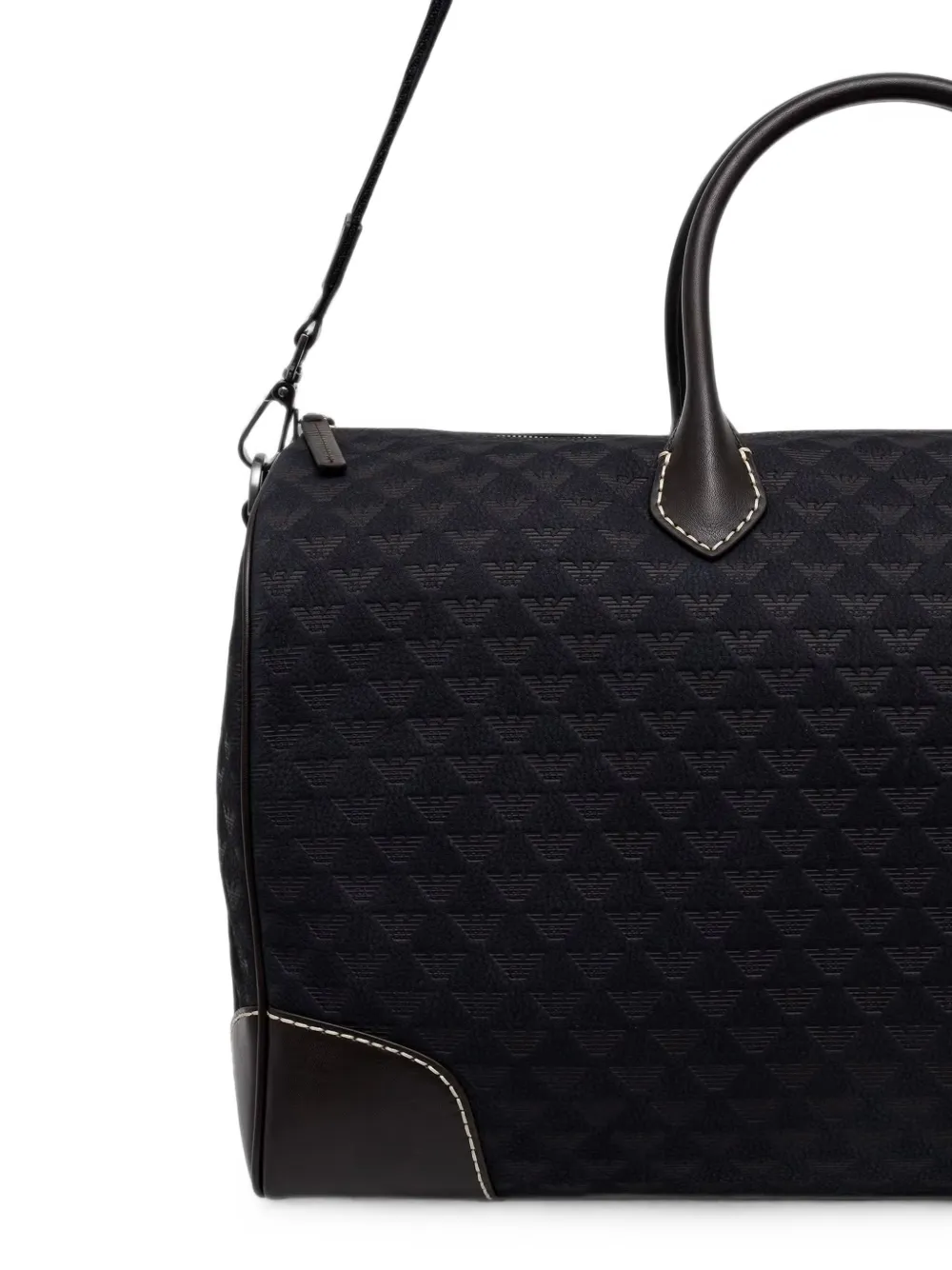 Emporio Armani Reistas met monogram jacquard Blauw