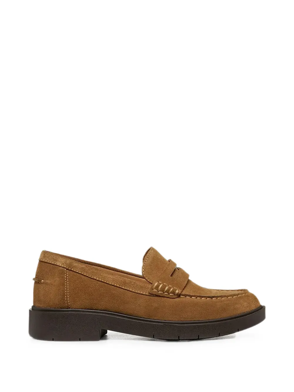 Geox Spherica Ec1 B suede loafers Bruin