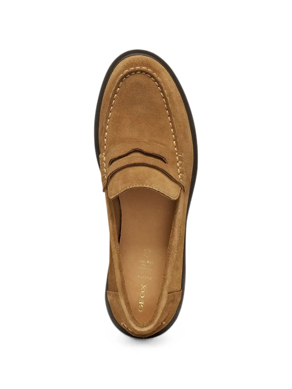Geox Spherica Ec1 B suede loafers Bruin