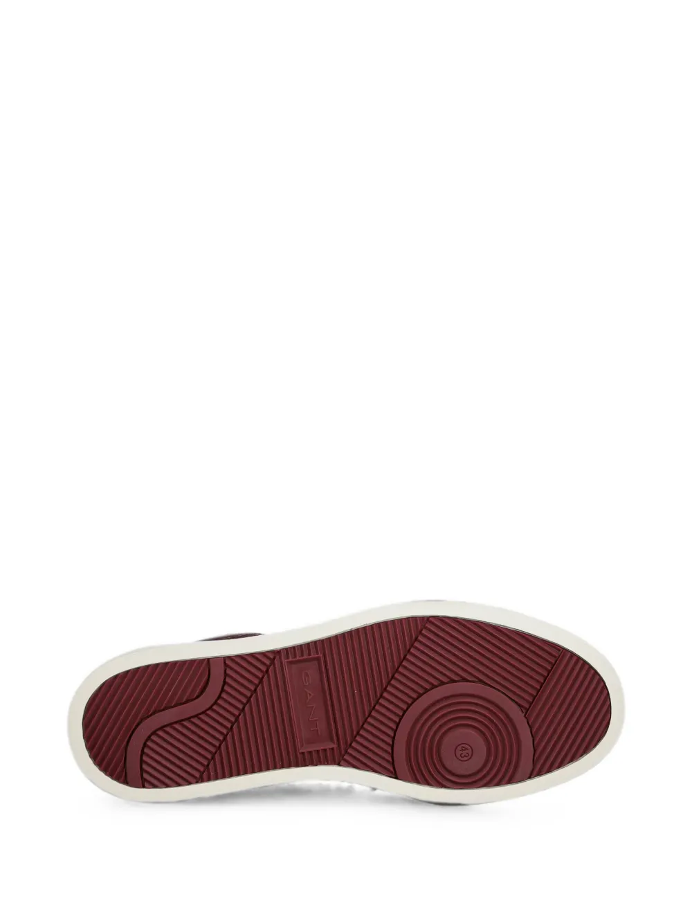 Gant Leren sneakers met logoplakkaat Bruin
