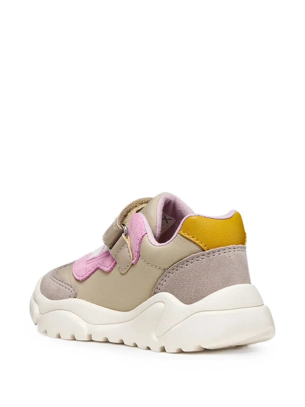 Geox Kids Ciufciuf sneakers met klittenband Beige