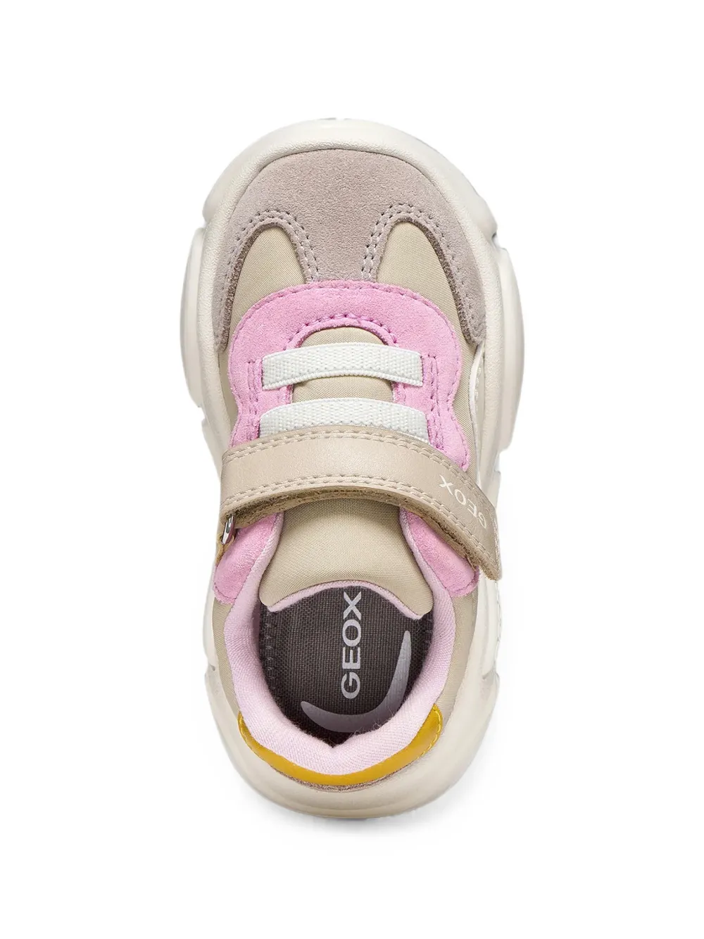 Geox Kids Ciufciuf sneakers met klittenband Beige