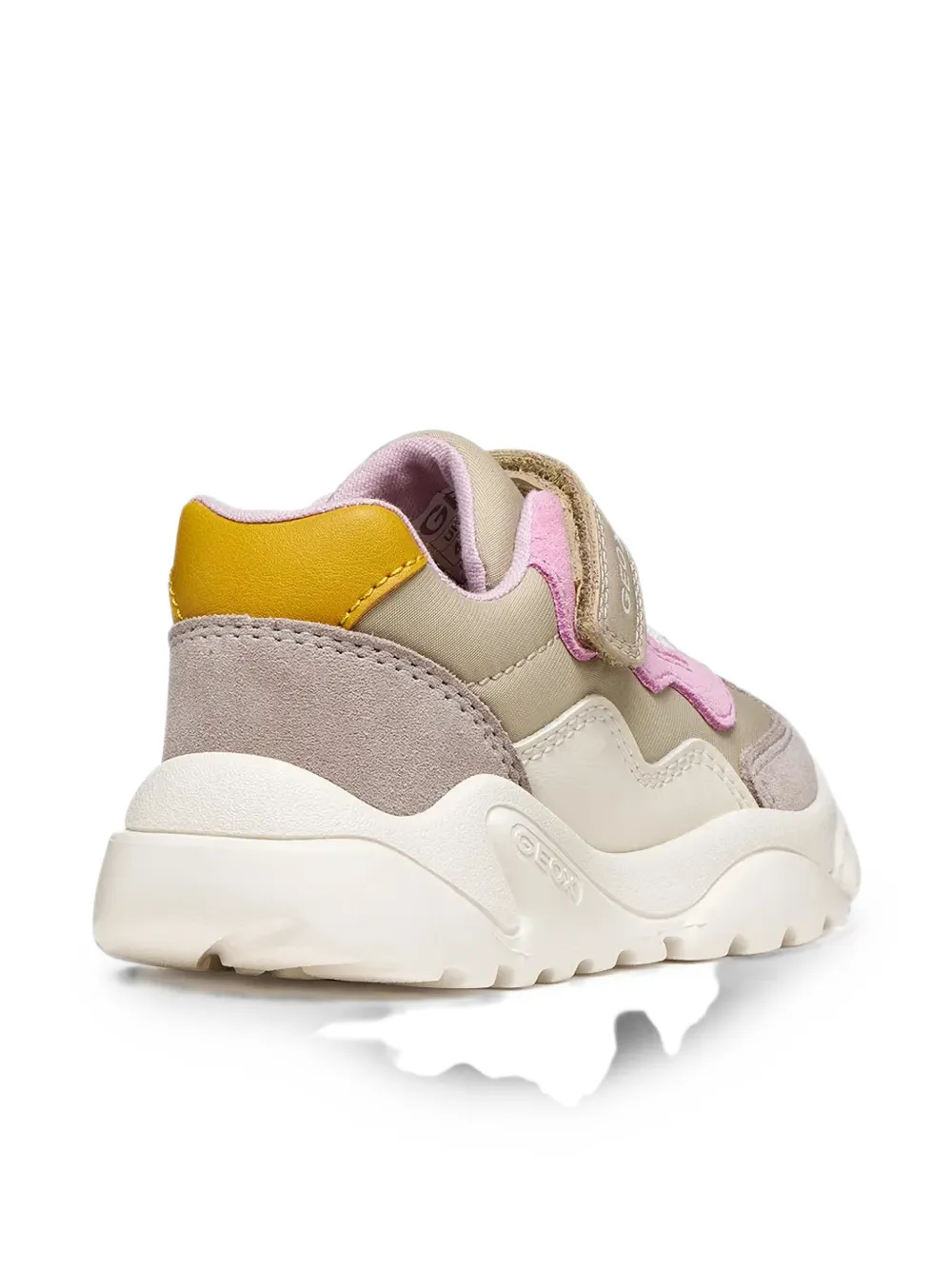 Geox Kids Ciufciuf sneakers met klittenband Beige