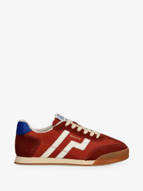 Gant suede-panelled logo-print sneakers
