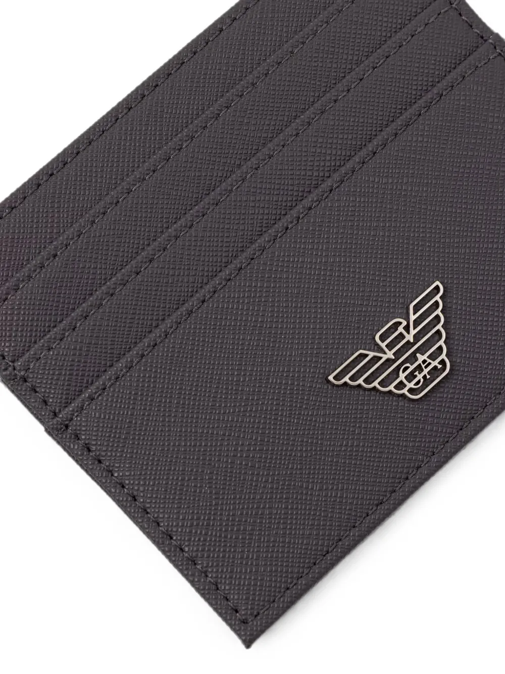 Emporio Armani Pasjeshouder met logoplakkaat Grijs
