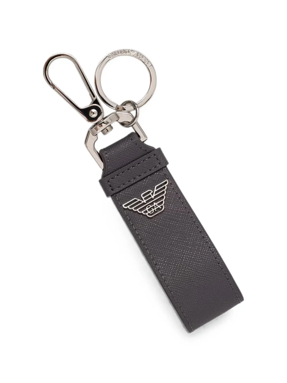 Emporio Armani Pasjeshouder met logoplakkaat Grijs