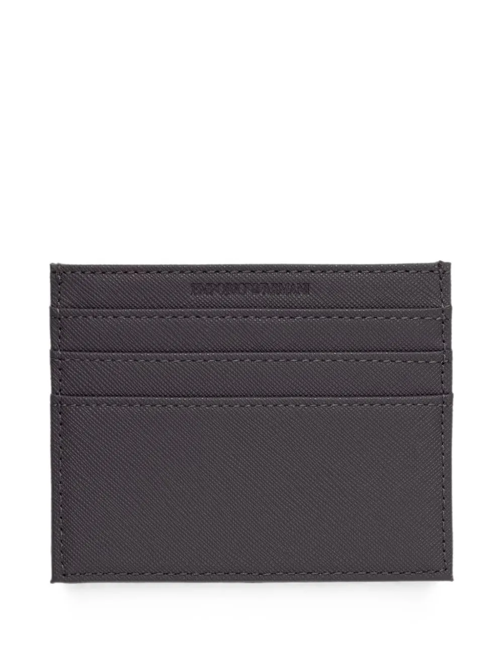 Emporio Armani Pasjeshouder met logoplakkaat Grijs