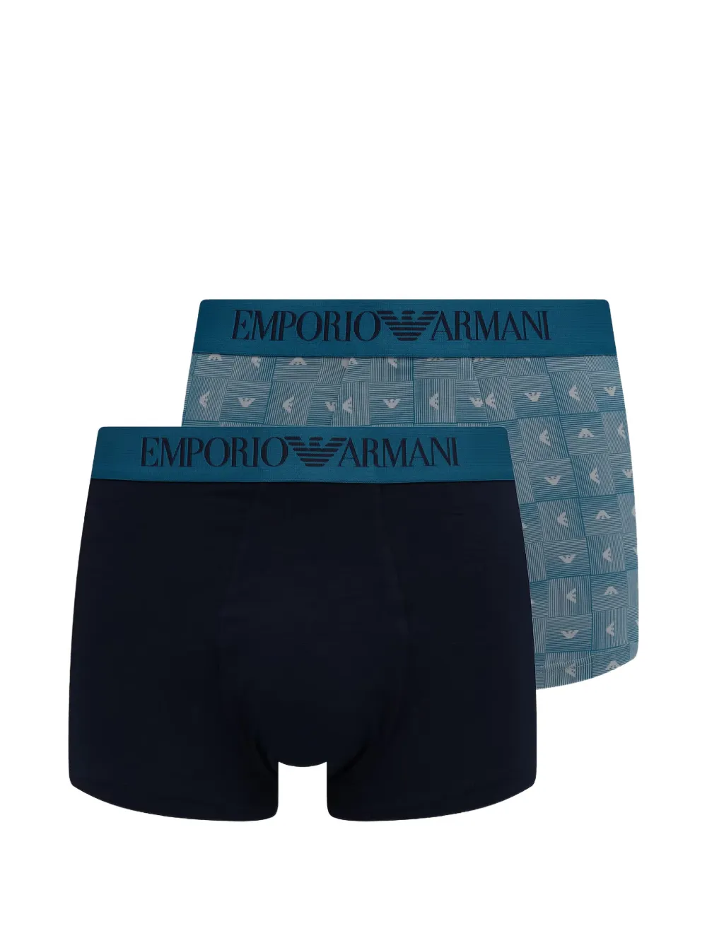 Emporio Armani logo-waistband boxers (set of two) - Blau