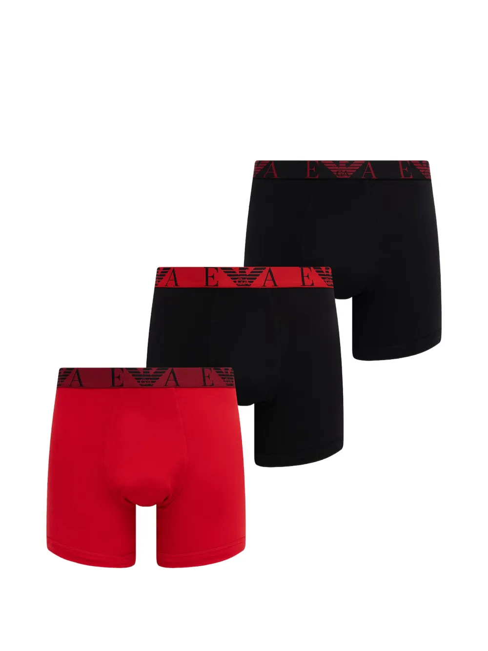 Emporio Armani logo-waistband boxers (set of three) - Schwarz