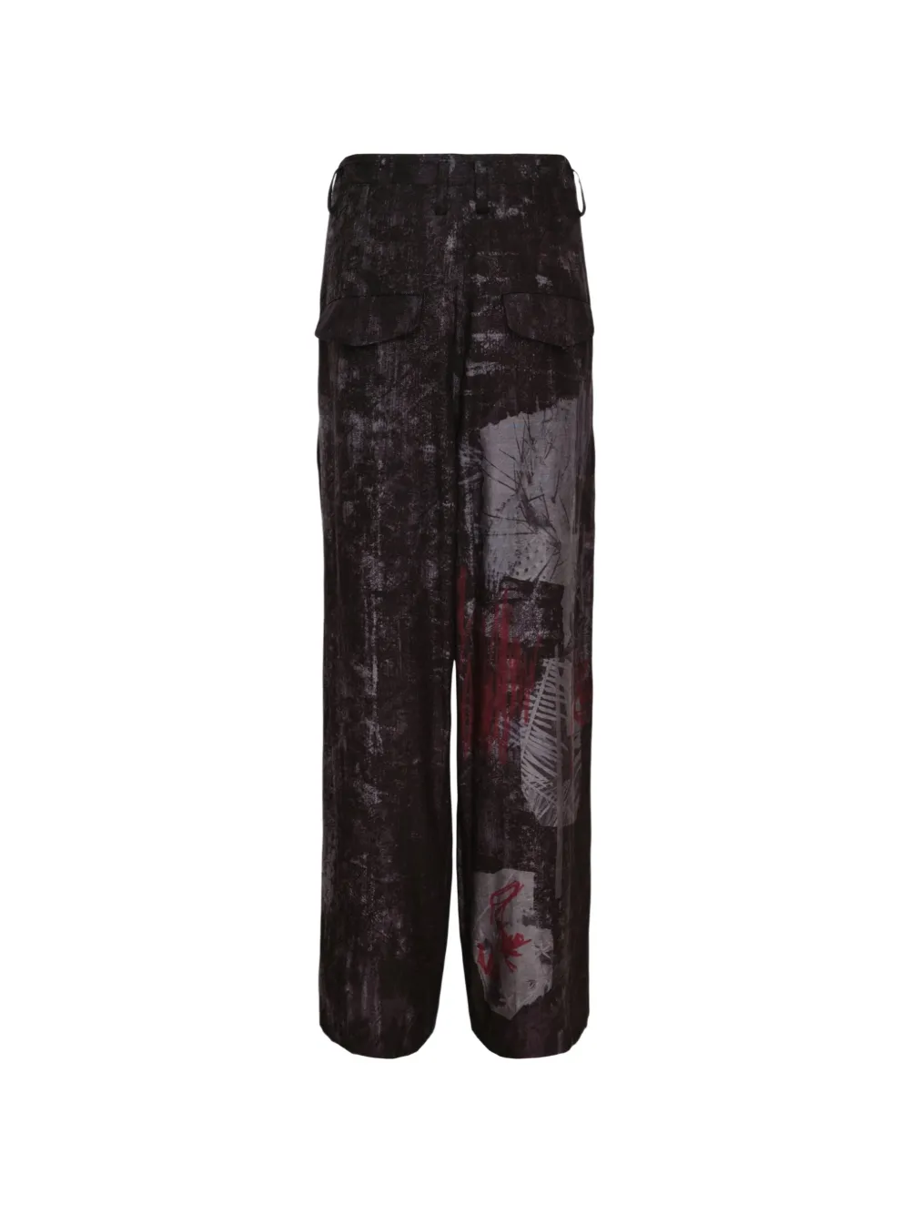 Y's Broek met wijde pijpen Zwart
