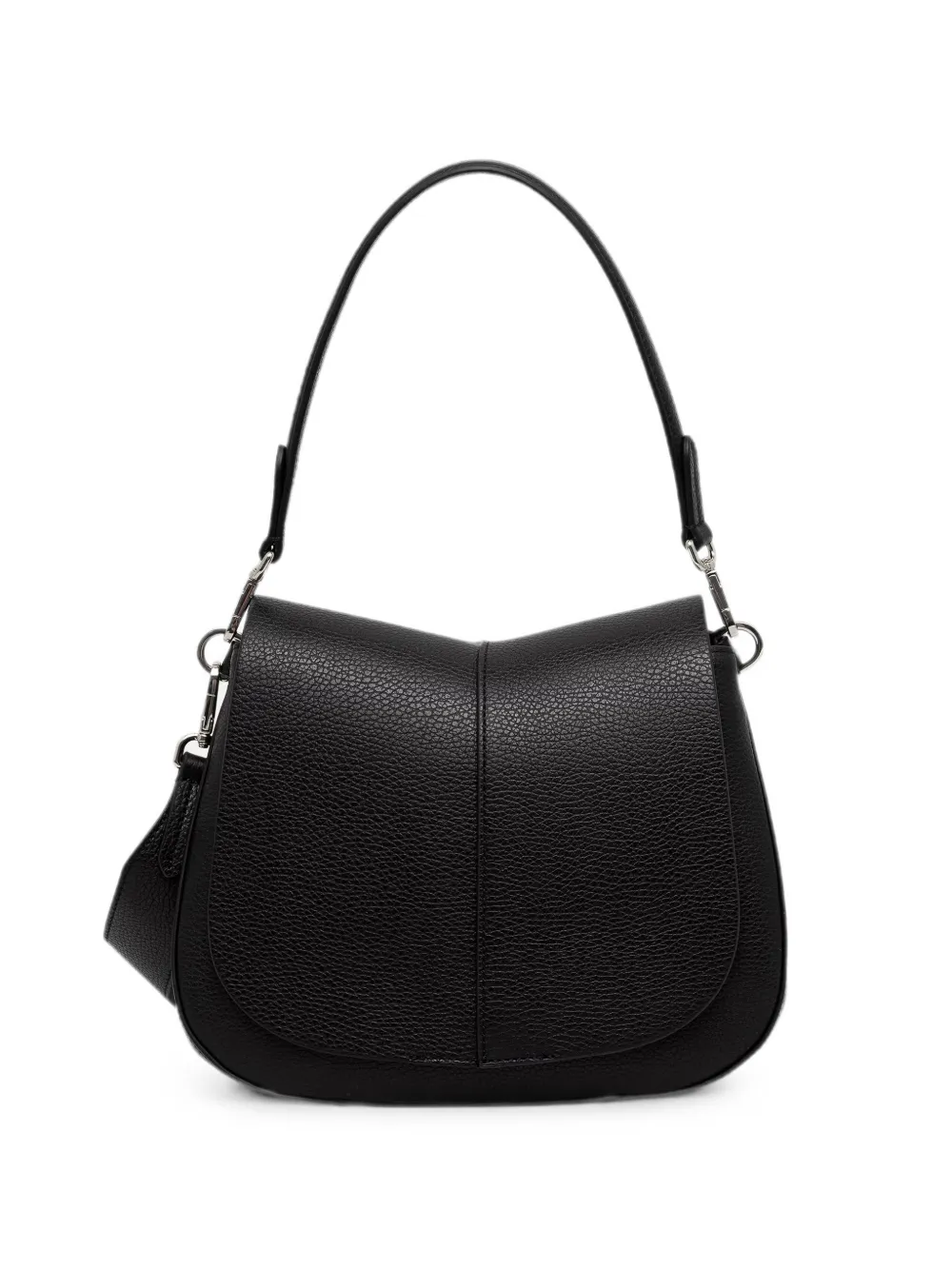 GIANNI CHIARINI medium Helena Round pebbled-leather shoulder bag - Schwarz