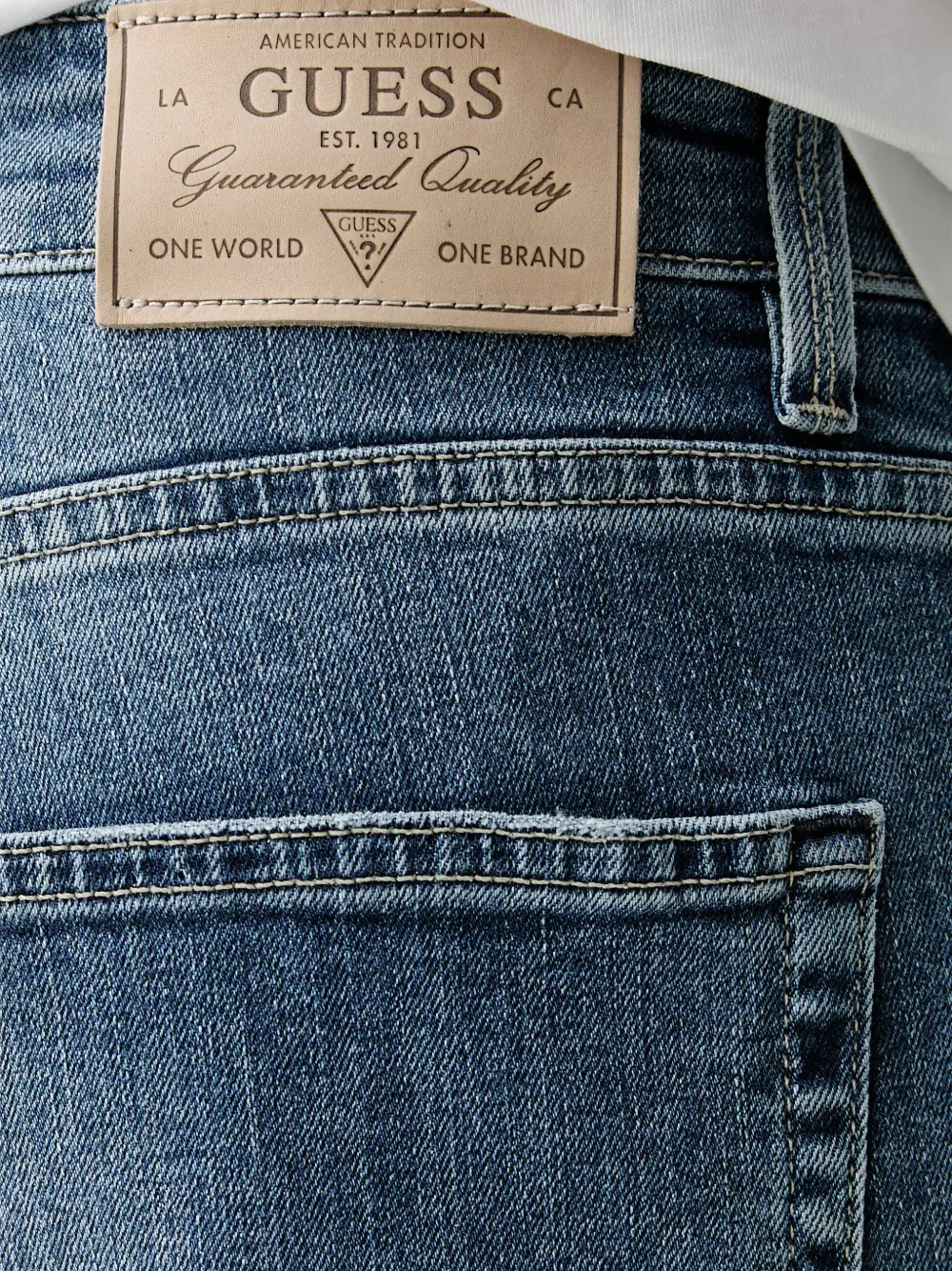 GUESS USA Angels slim-fit jeans Blauw