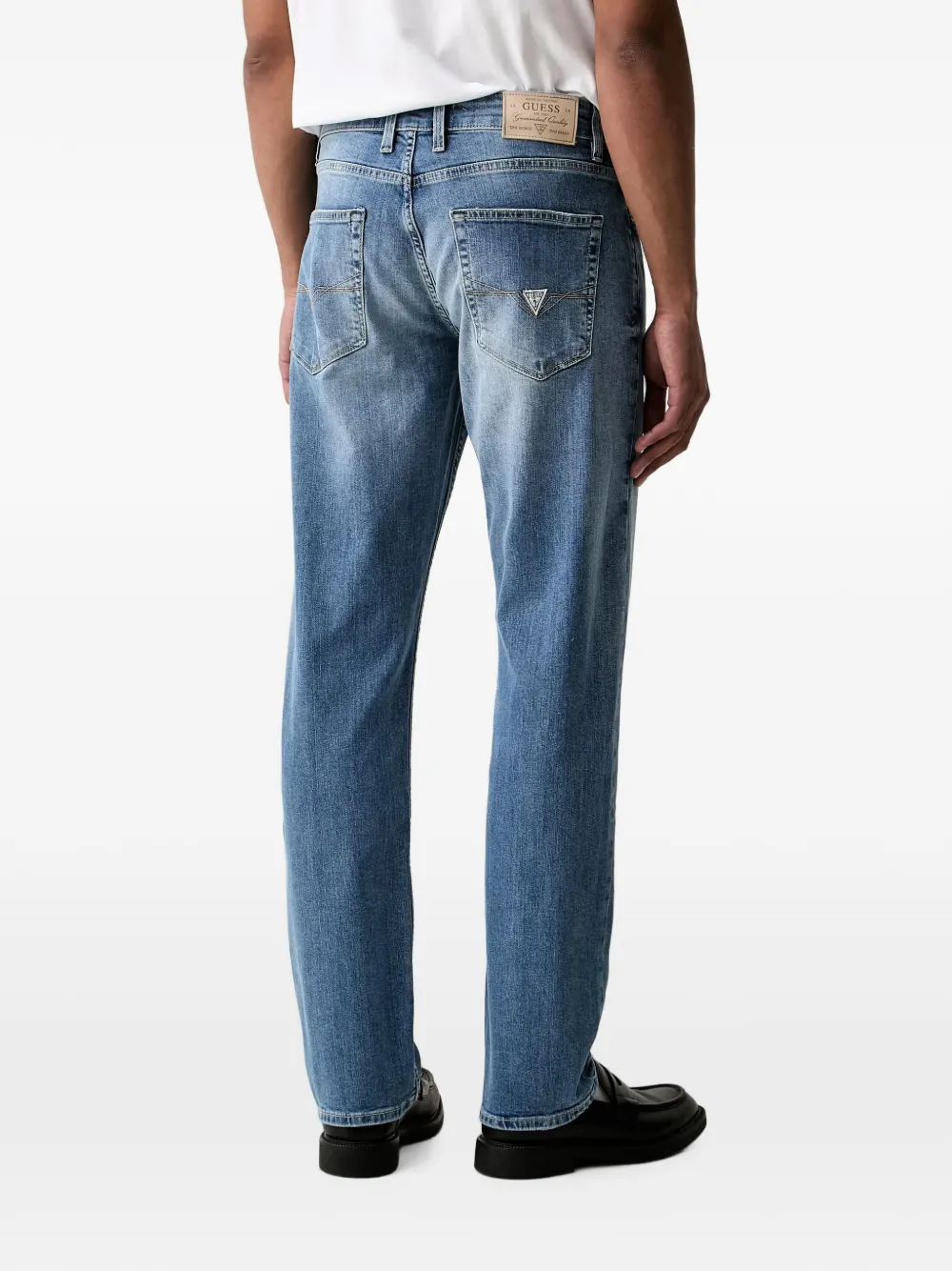 GUESS USA Angels slim-fit jeans Blauw