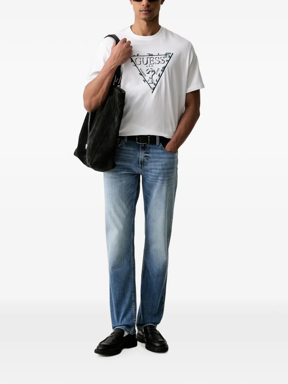 GUESS USA Angels slim-fit jeans Blauw