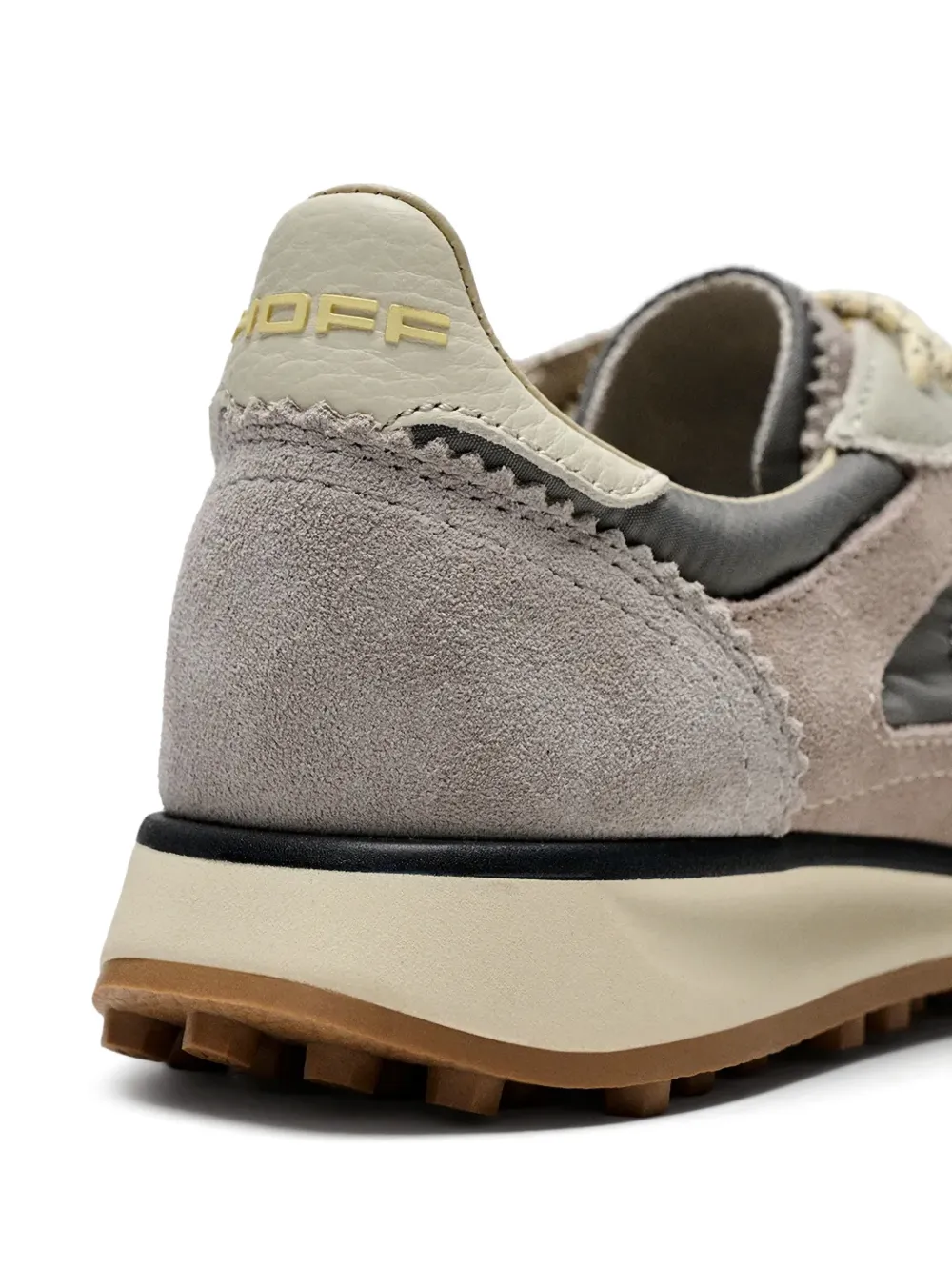 Hoff Bridge MKII leren sneakers met vlakken Grijs