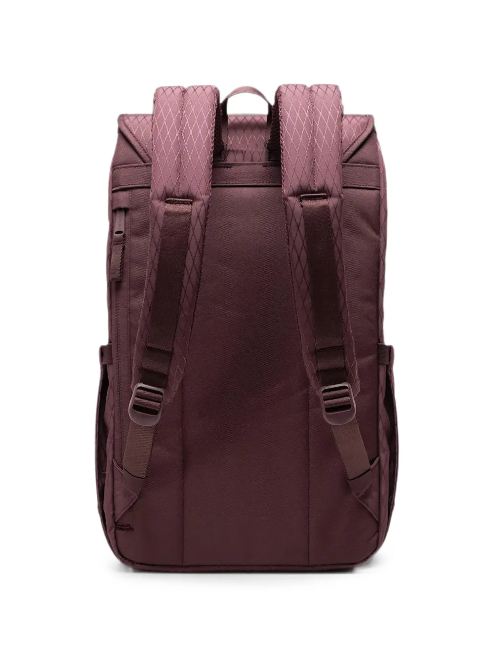 Herschel Supply Co. Retreat gewatteerde rugzak met gespsluiting en diamantpatroon Paars