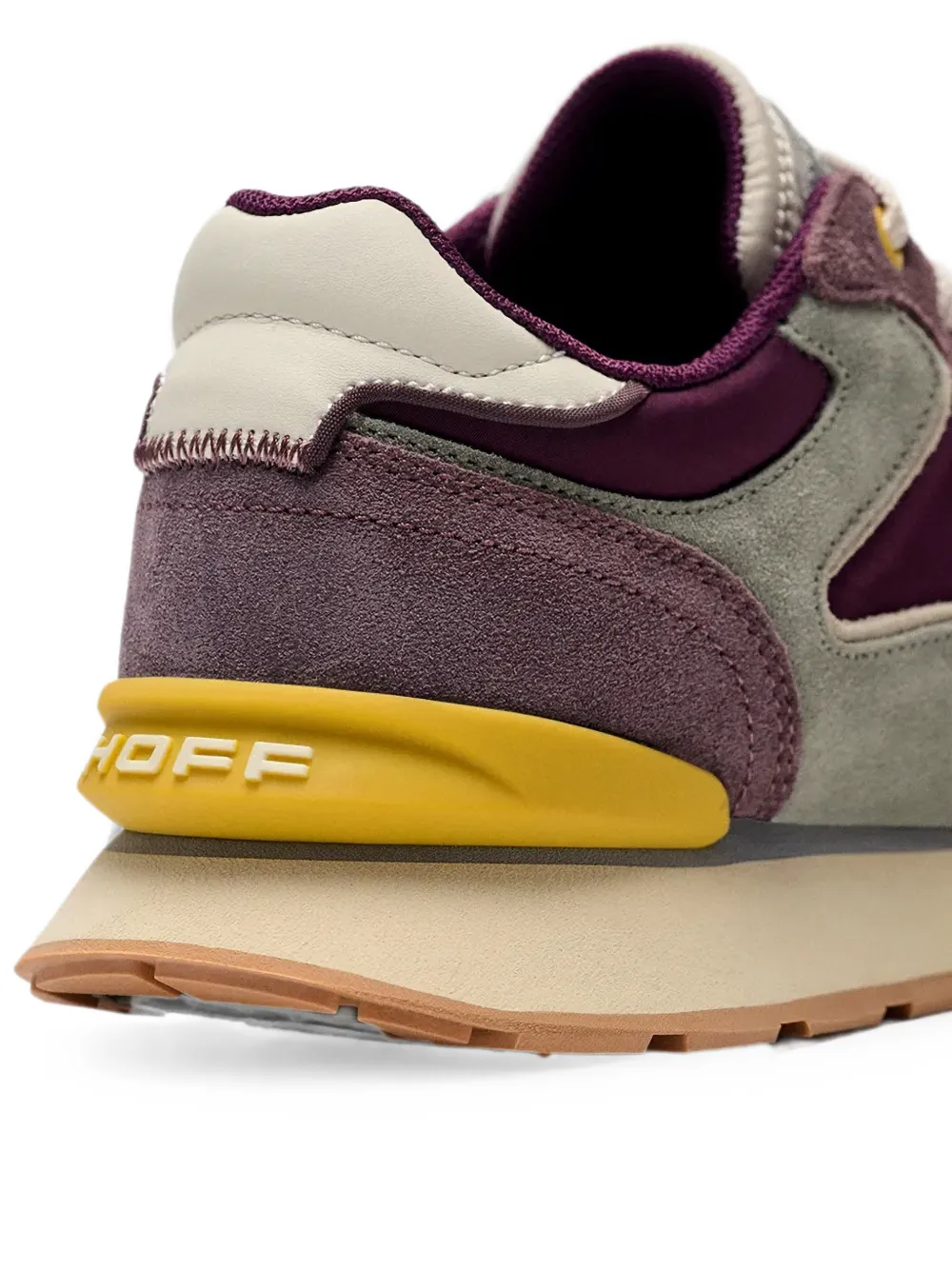 Hoff City Retro sneakers met suède vlakken en logoprint Paars