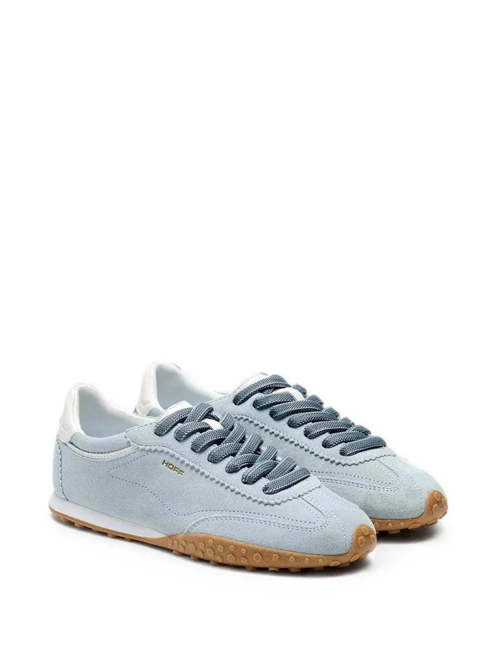 Hoff City suède sneakers met logoprint Blauw