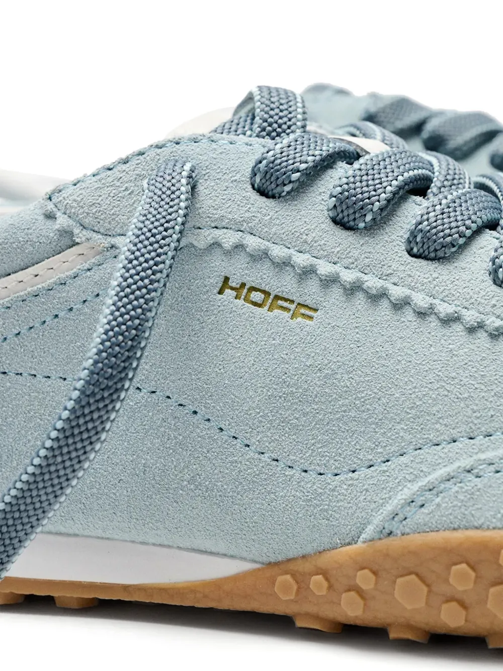 Hoff City suède sneakers met logoprint Blauw