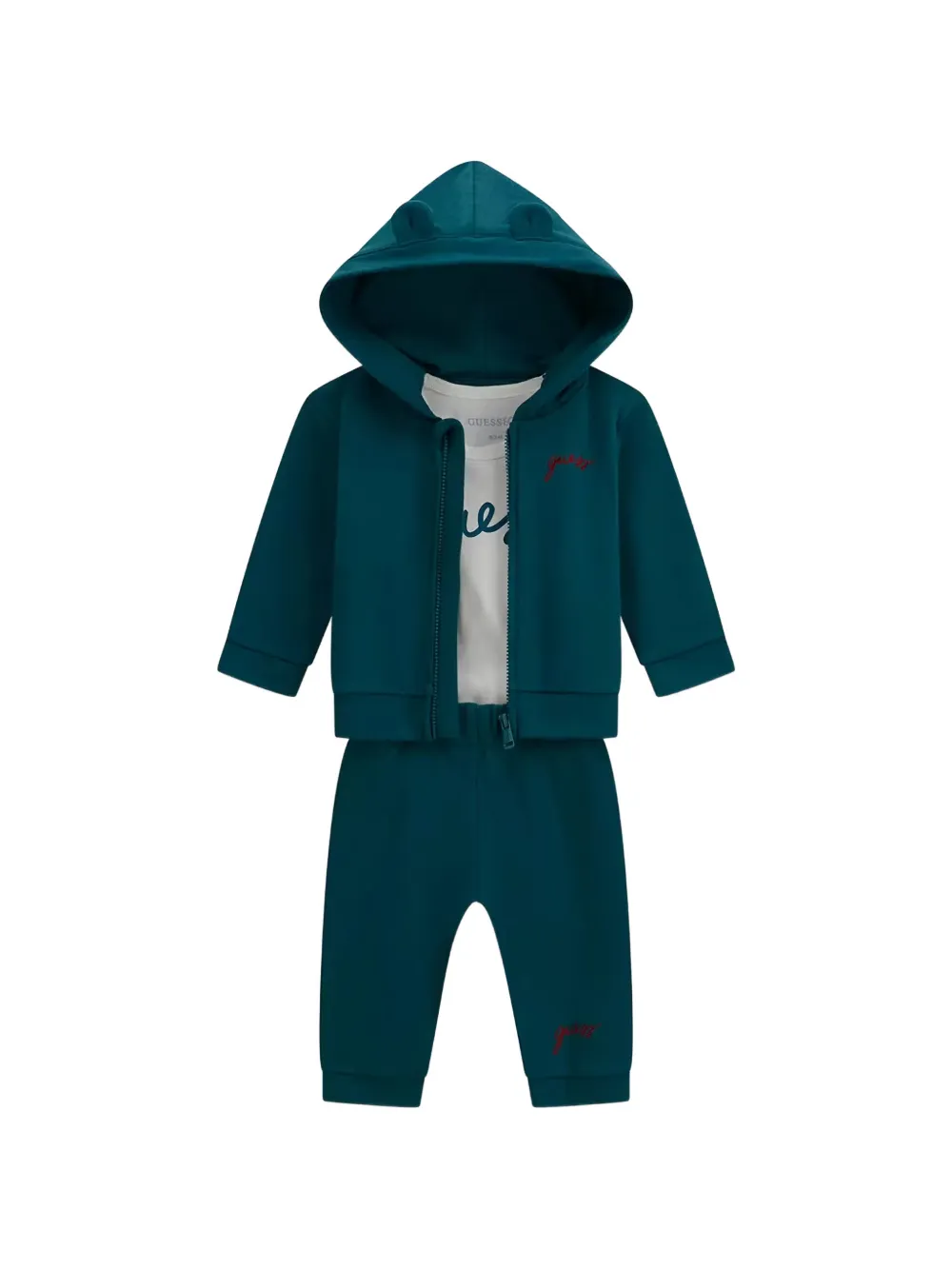 guess kids Driedelig trainingspak met capuchon Groen