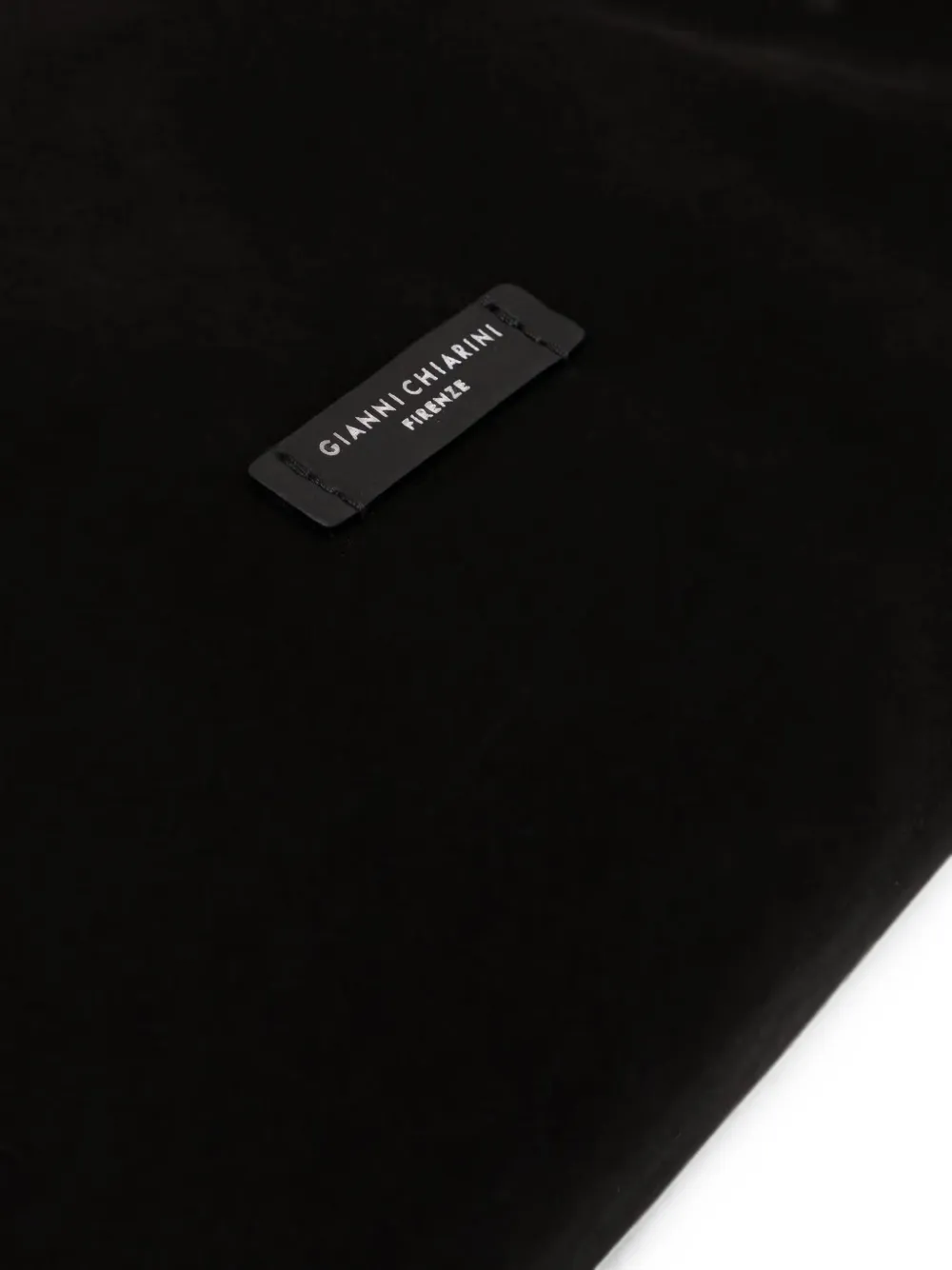 GIANNI CHIARINI Grote Dua shopper met suède afwerking en logopatch Zwart
