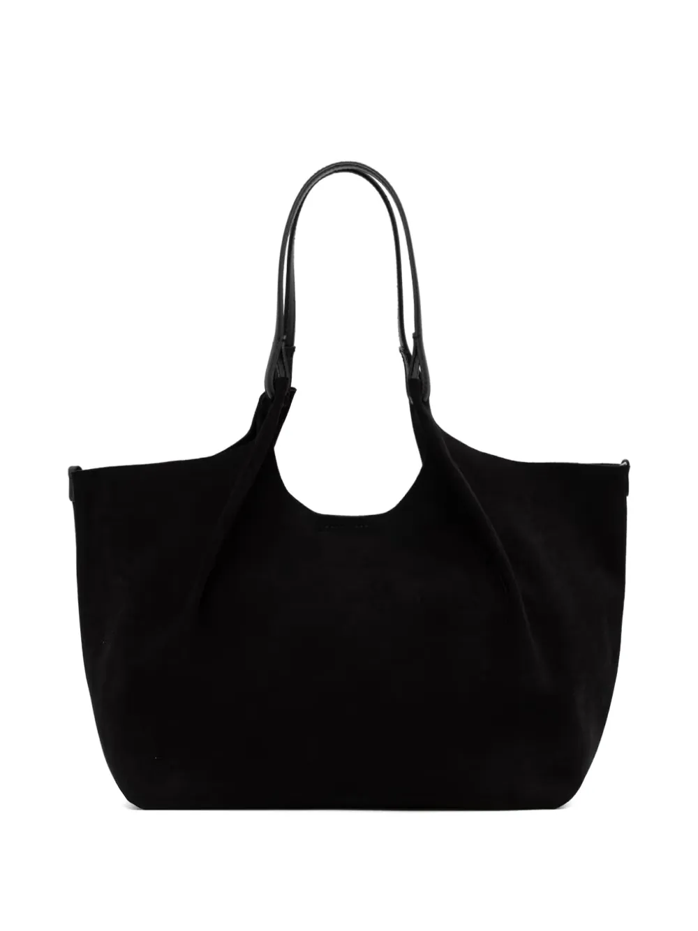 GIANNI CHIARINI Grote Dua shopper met suède afwerking en logopatch Zwart