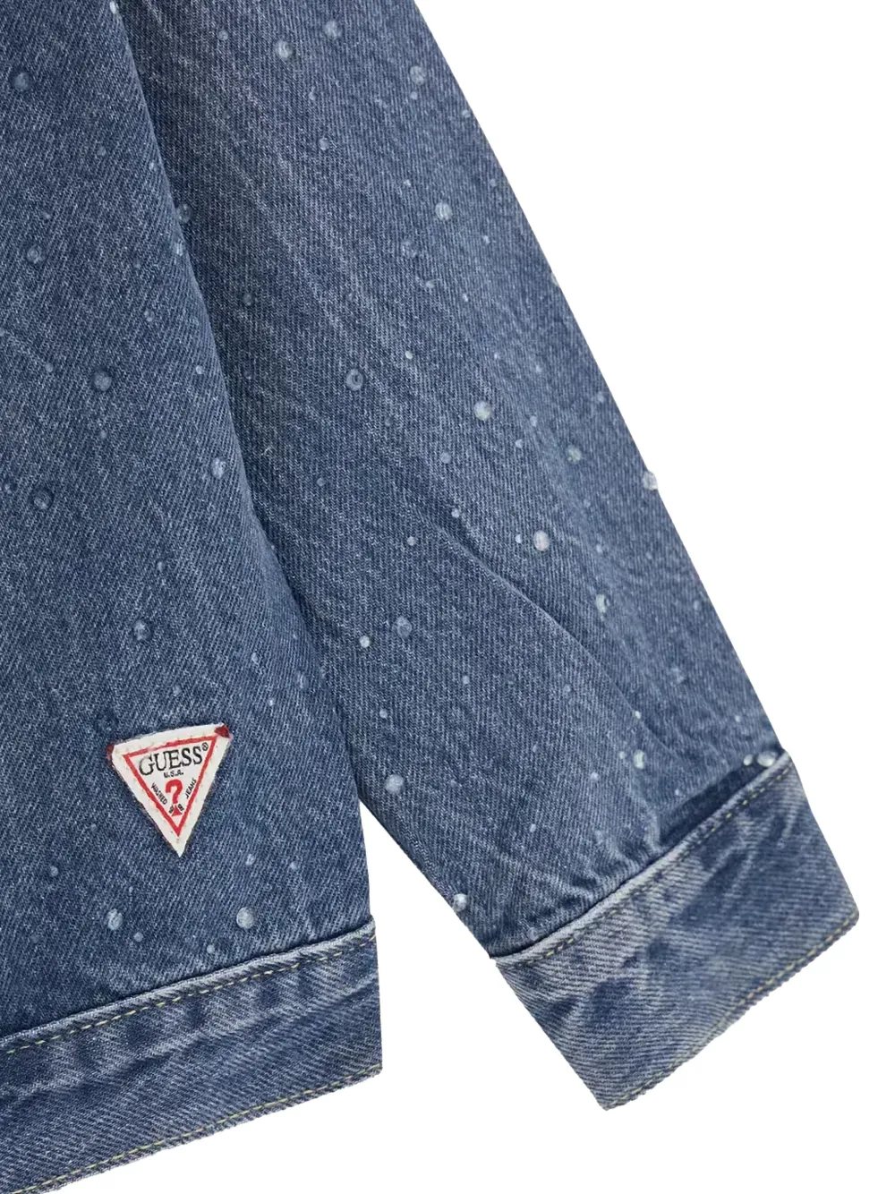 guess kids Spijkerjack verfraaid met kristallen Blauw