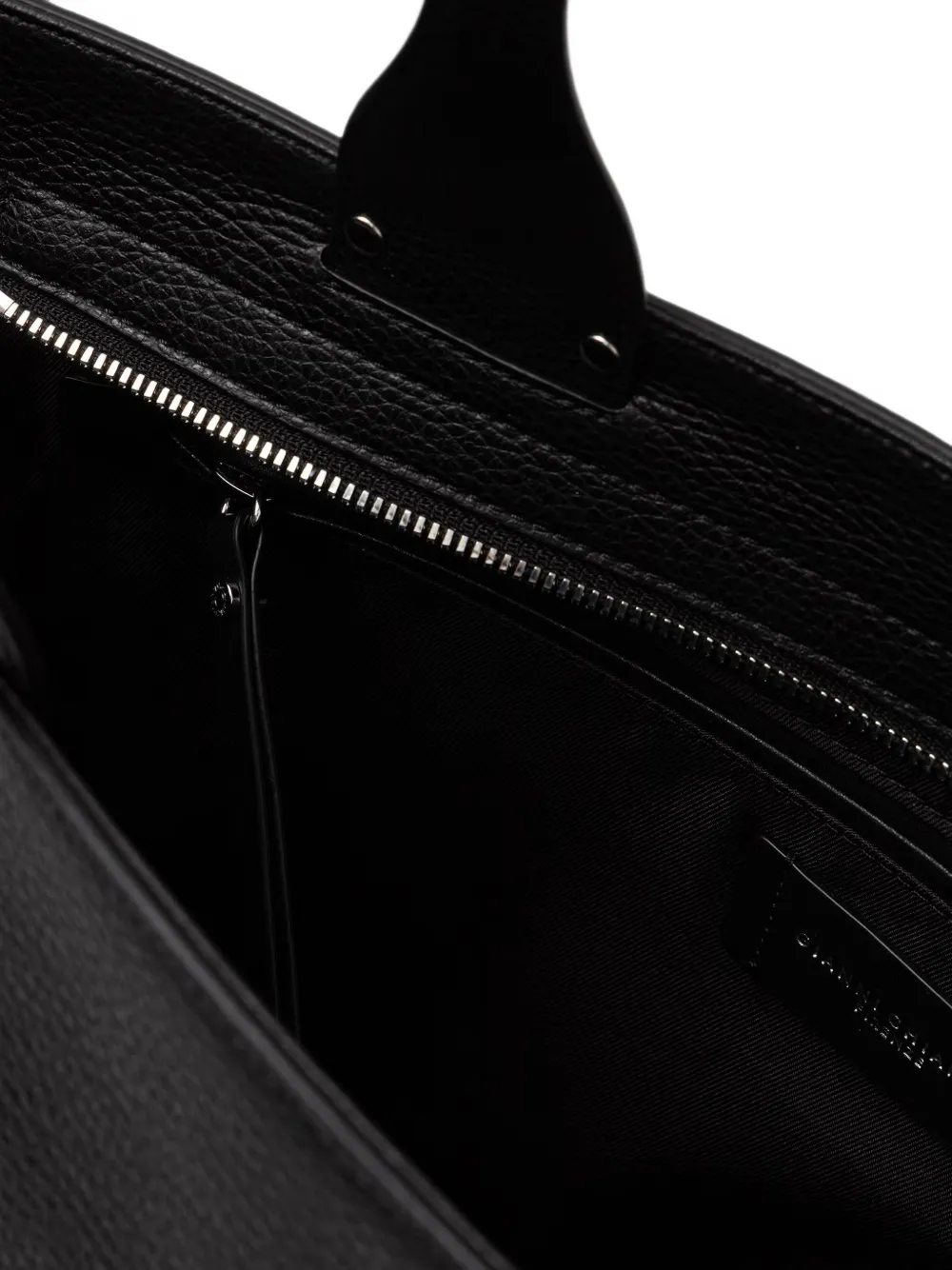 GIANNI CHIARINI Barbara shopper van bewerkt leer Zwart