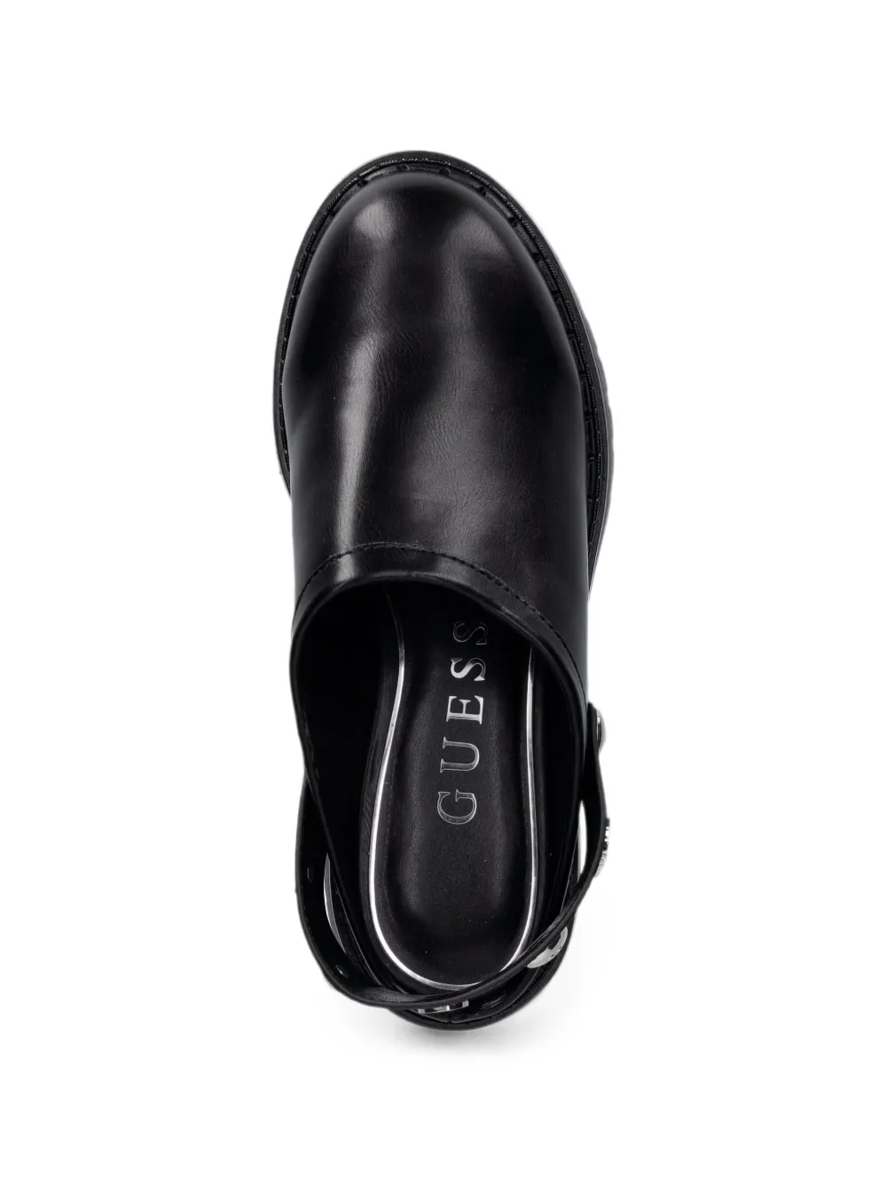 GUESS USA studded platform clogs Zwart