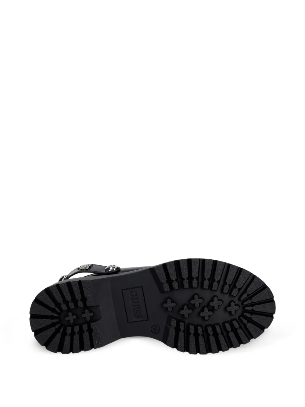 GUESS USA studded platform clogs Zwart