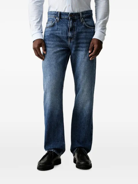 GUESS USA logo-patch straight-leg jeans