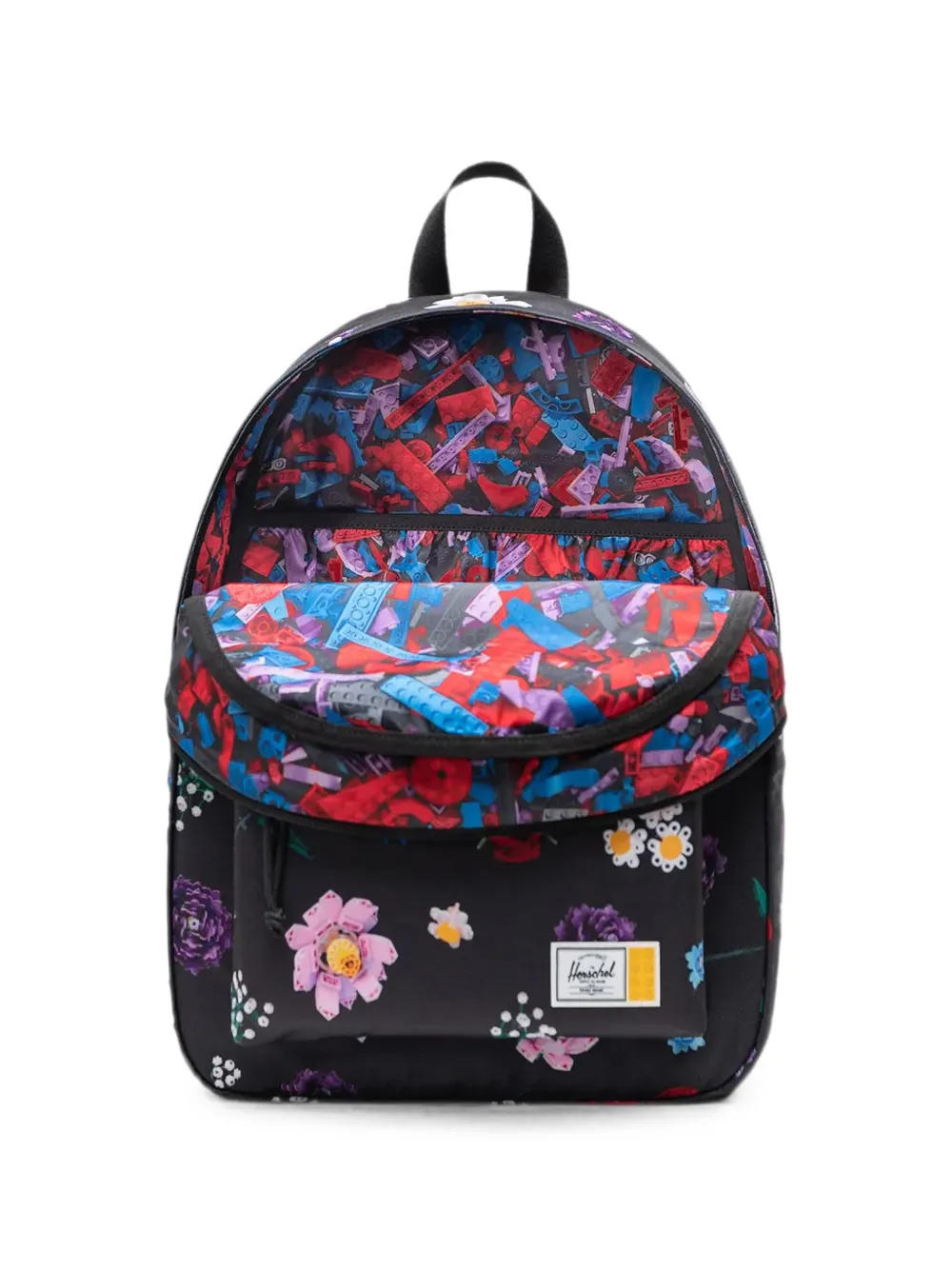 Herschel Supply Co. x LEGO rugzak met bloemenprint Zwart